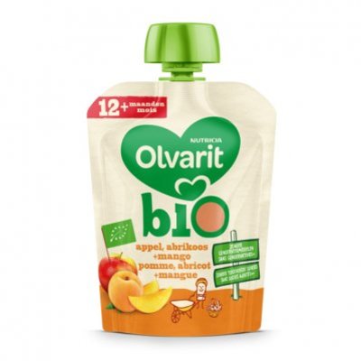 Olvarit Knijpzakje 12m871 appel abrik mango bio